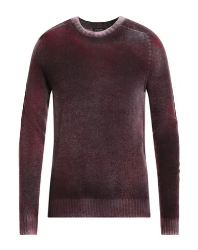 Arovescio Man Sweater Plum Size 44 Wool, Cashmere