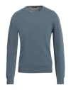 Arovescio Man Sweater Slate Blue Size 42 Cotton