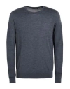 Arovescio Man Sweater Slate Blue Size 42 Merino Wool, Silk