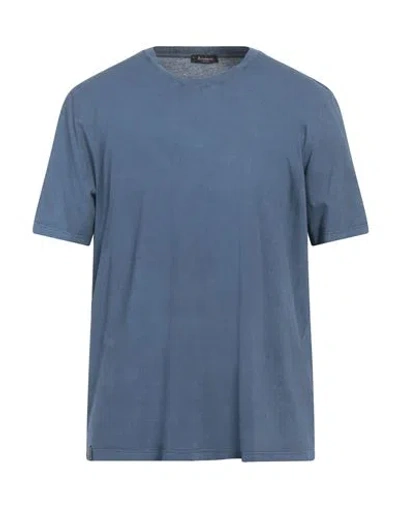 Arovescio Man T-shirt Slate Blue Size 44 Supima