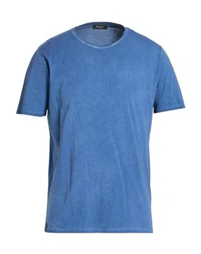Arovescio Man T-shirt Slate Blue Size 46 Cotton