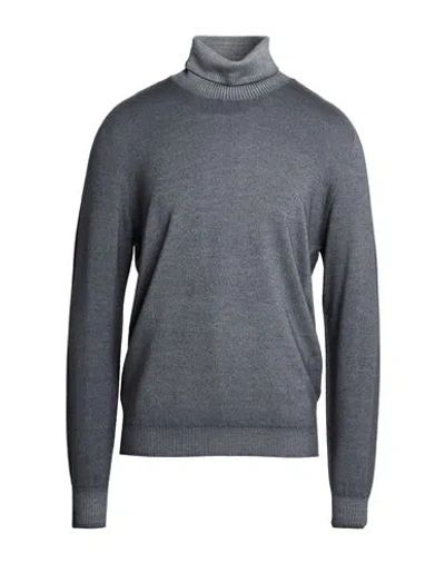 Arovescio Man Turtleneck Grey Size 36 Virgin Wool In Gray