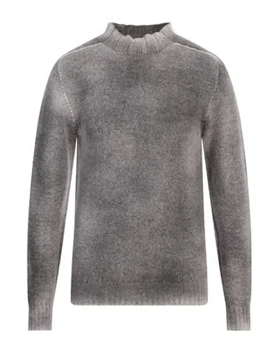 Arovescio Man Turtleneck Grey Size 42 Virgin Wool, Cashmere
