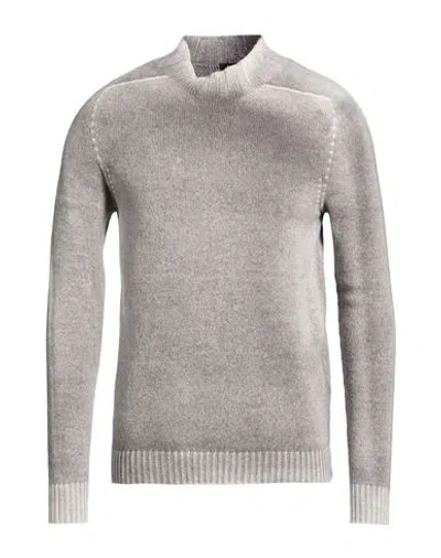 Arovescio Man Turtleneck Grey Size 46 Wool, Cashmere In Gray