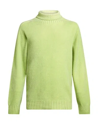 Arovescio Man Turtleneck Light Green Size 44 Merino Wool, Cashmere