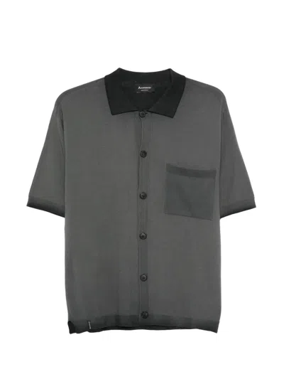 Arovescio Pocket Buttoned Shirt In Blue