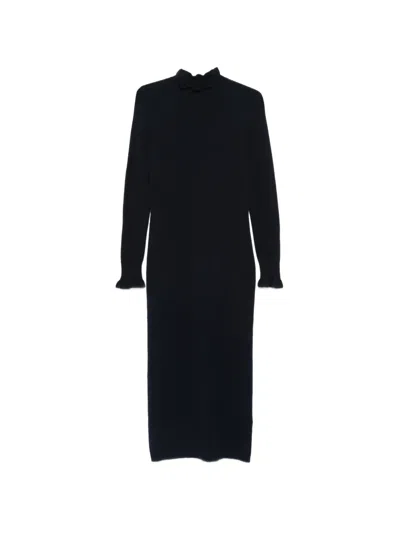 Arovescio Geripptes Kleid In Blue