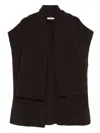 Arovescio Ribbed-knit Cardi-coat In Black