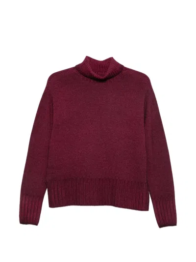 Arovescio Roll-neck Sweater In Red