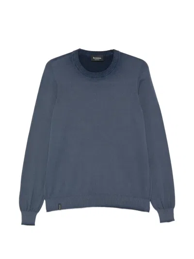 Arovescio Round-neck Sweater In Blue