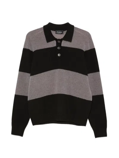 Arovescio Striped Polo Shirt In Multi