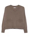 Arovescio V-neck Sweater In Neutral