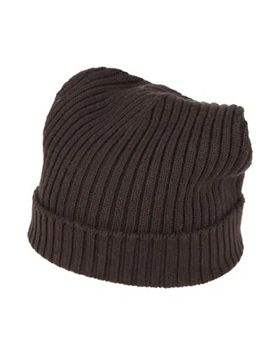 Arovescio Woman Hat Dark Brown Size Onesize Merino Wool