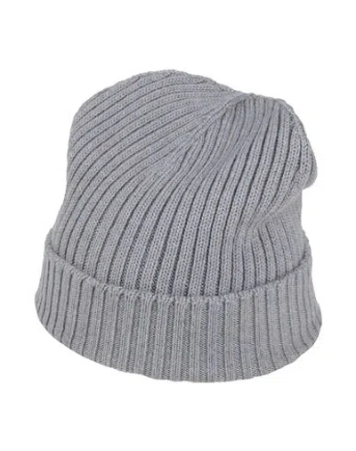 Arovescio Woman Hat Grey Size Onesize Merino Wool In Gray