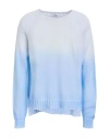 Arovescio Woman Sweater Azure Size 6 Organic Cotton In Blue