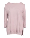 Arovescio Woman Sweater Blush Size 6 Cotton In Pink