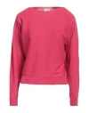 Arovescio Woman Sweater Fuchsia Size 8 Cotton In Pink