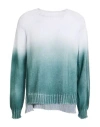 Arovescio Woman Sweater Green Size 8 Organic Cotton In Green