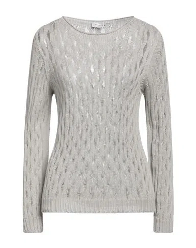 Arovescio Woman Sweater Grey Size 10 Cotton