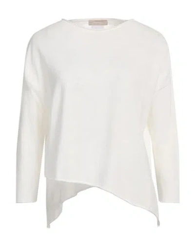 Arovescio Woman Sweater Ivory Size 6 Cotton In White