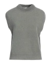 Arovescio Woman Sweater Khaki Size 10 Wool, Cashmere