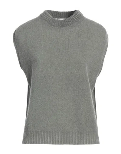 Arovescio Woman Sweater Khaki Size 10 Wool, Cashmere
