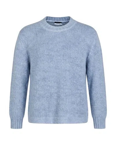 Arovescio Woman Sweater Light Blue Size 2 Baby Alpaca Wool, Polyamide, Merino Wool