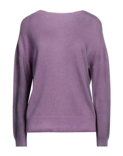 Arovescio Woman Sweater Lilac Size 10 Cashmere