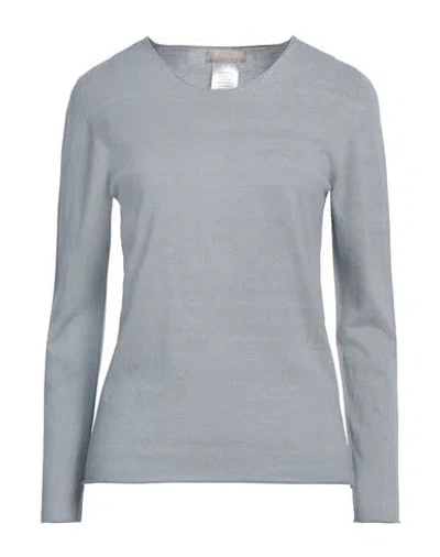 Arovescio Woman Sweater Pastel Blue Size 6 Cotton