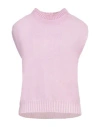 Arovescio Woman Sweater Pink Size 10 Wool, Cashmere