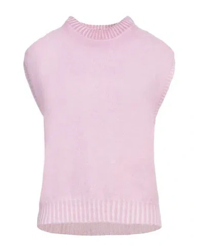 Arovescio Woman Sweater Pink Size 10 Wool, Cashmere