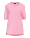 Arovescio Woman Sweater Pink Size 12 Cotton