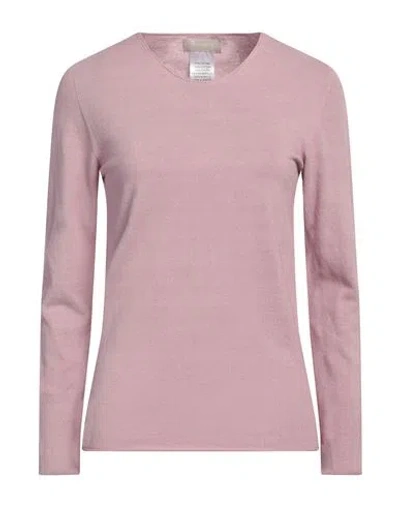 Arovescio Woman Sweater Pink Size 8 Cotton