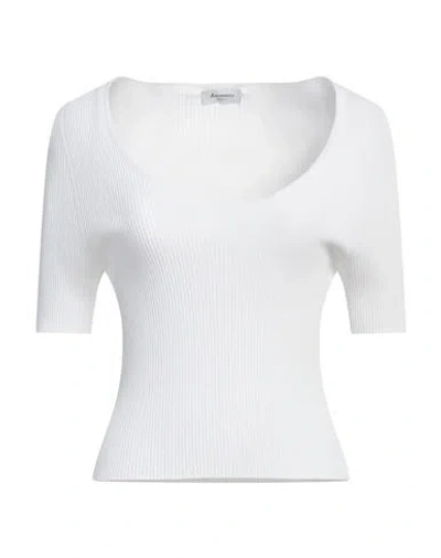 Arovescio Woman Sweater White Size 10 Viscose, Nylon