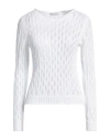 Arovescio Woman Sweater White Size 6 Cotton
