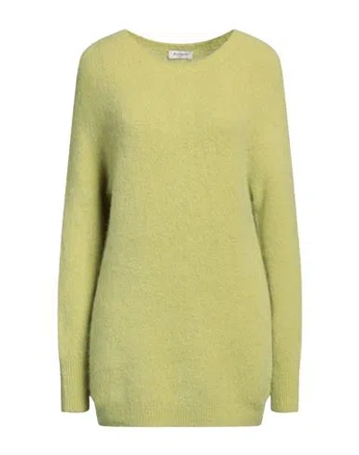 Arovescio Woman Sweater Yellow Size 8 Wool, Cashmere