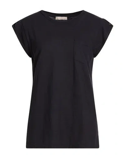 Arovescio Woman T-shirt Midnight Blue Size 10 Cotton