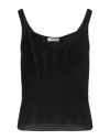 Arovescio Woman Top Black Size 10 Cotton
