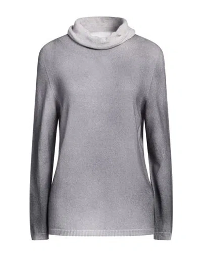 Arovescio Woman Turtleneck Grey Size 10 Cashmere In Gray