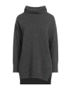 Arovescio Woman Turtleneck Grey Size 10 Merino Wool, Cashmere