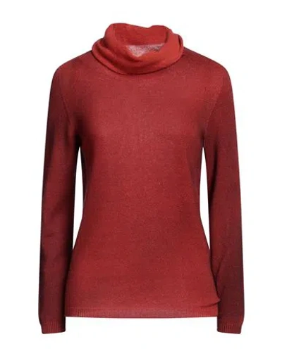 Arovescio Woman Turtleneck Rust Size 6 Cashmere In Red | ModeSens