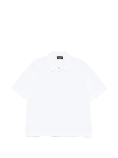 Arovescio Zip-fastening Short-sleeve Polo Shirt In Red