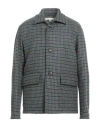 Arpège Heritage Man Coat Slate Blue Size 42 Wool