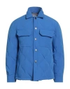 Arpège Heritage Man Puffer Azure Size 36 Polyamide, Polyester, Elastane In Blue