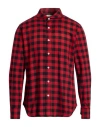 Arpège Heritage Man Shirt Red Size 36 Cotton In Multi