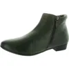 Array Aspen Womens Leather Round Toe Ankle Boots In Green