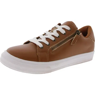 Array Berkeley Womens Zipper Faux Leather Casual And Fashion Sneakers In Multi
