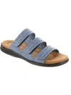 Array Boardwalk Womens Leather Slide Sandals In Beige