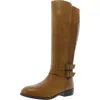 Array Bonnie Womens Leather Stacked Heel Knee-high Boots In Multi
