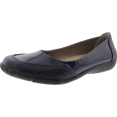 Array Cascade Womens Slip On Round Toe Ballet Flats In Blue
